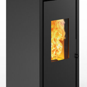 Salamandra pellets INVICTA Teramo 17 KW hidro plus preto