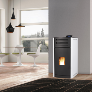 SALAMANDRA A PELLETS ENERICA CONFORT HIDRO BR 18KW Branco Aquecimento Central