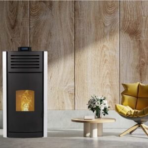 SALAMANDRA A PELLETS ENERICA CONFORT HIDRO BR 24KW Branco Aquecimento Central