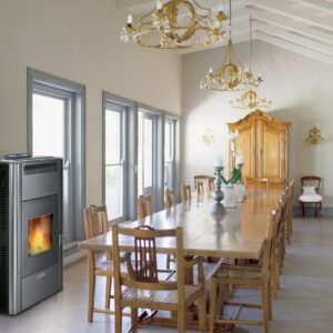 Salamandra a pellets hidro HIDRO XL BRANCO 24KW