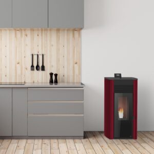 Salamandra a pellets hidro FIRST ADVANCE 13K BORDEAUX