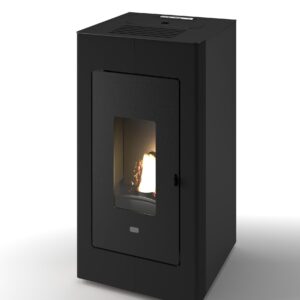 Salamandra a pellets hidro LUÍSA HYDRO PRETO 12KW