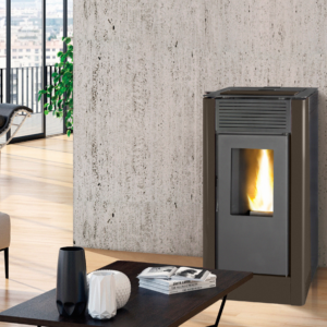 Salamandra a pellets hidro TJ VELIKA CASTANHO 15KW