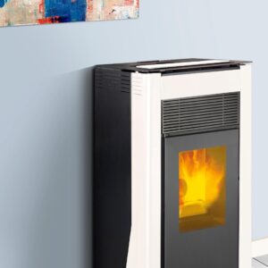 Salamandra a pellets hidro TJ VELIKA BRANCO 20KW