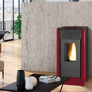 Salamandra a pellets hidro VELIKA ROXO 16KW